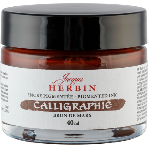 [3188550113467] CLAIREFONTAINE Pigmented Calligraphy Ink Brun de Mars Jacques Herbin 40 ml