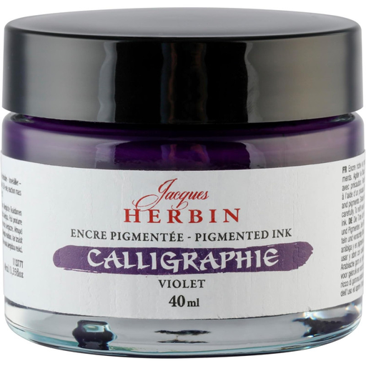 [3188550113771] CLAIREFONTAINE Jacques Herbin Pigmented Calligraphy Ink Violet 40 ml