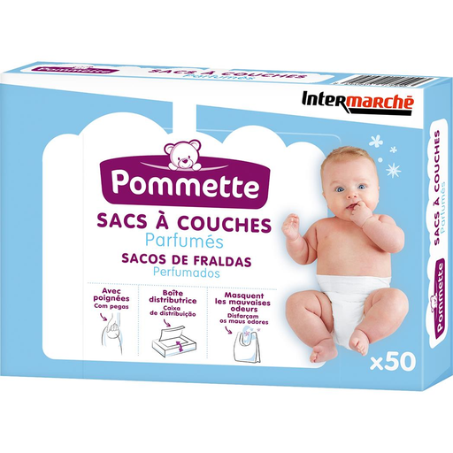 [3250391175543] POMMETTE Scented Nappy Bags 50