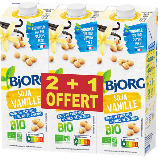 [3229820794174] BJORG Organic Soy and Vanilla Plant-Based Drink 3 L