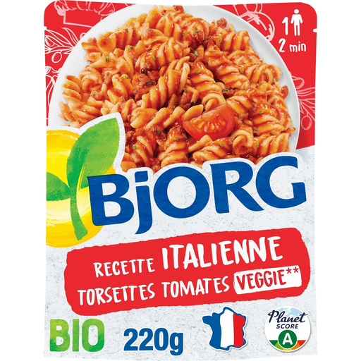 [3229820795539] BJORG Torsettes de Tomate à Italiana Veggie Bio 220 g