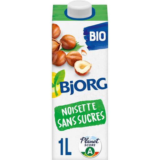 [3229820804118] BJORG Hazelnut Plant-Based Drink No Added Sugar Organic 1 L