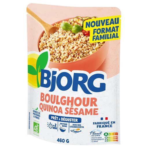 [3229820806525] BJORG Bulgur Quinoa e Sésamo Bio Express 460 g