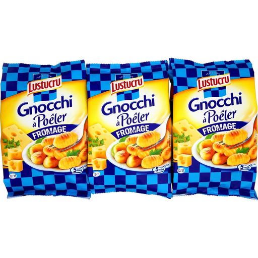 [3240931534343] LUSTUCRU Pan-fry gnocchi cheese 3x300g