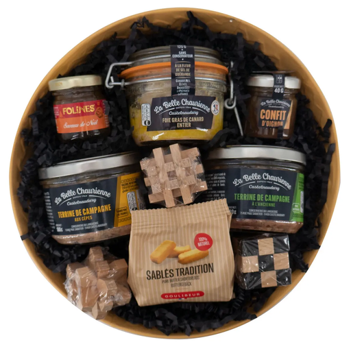[3245360005457] LA BELLE CHAURIENNE Coffret Casse Tête jeux terrines foie gras confit et sablés tradition 600 g