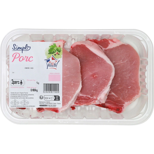 [3245416011005] SIMPL Pork Chops Petit Prix 400 g