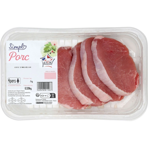 [3245416011067] SIMPL Boneless Pork Chops 320 g