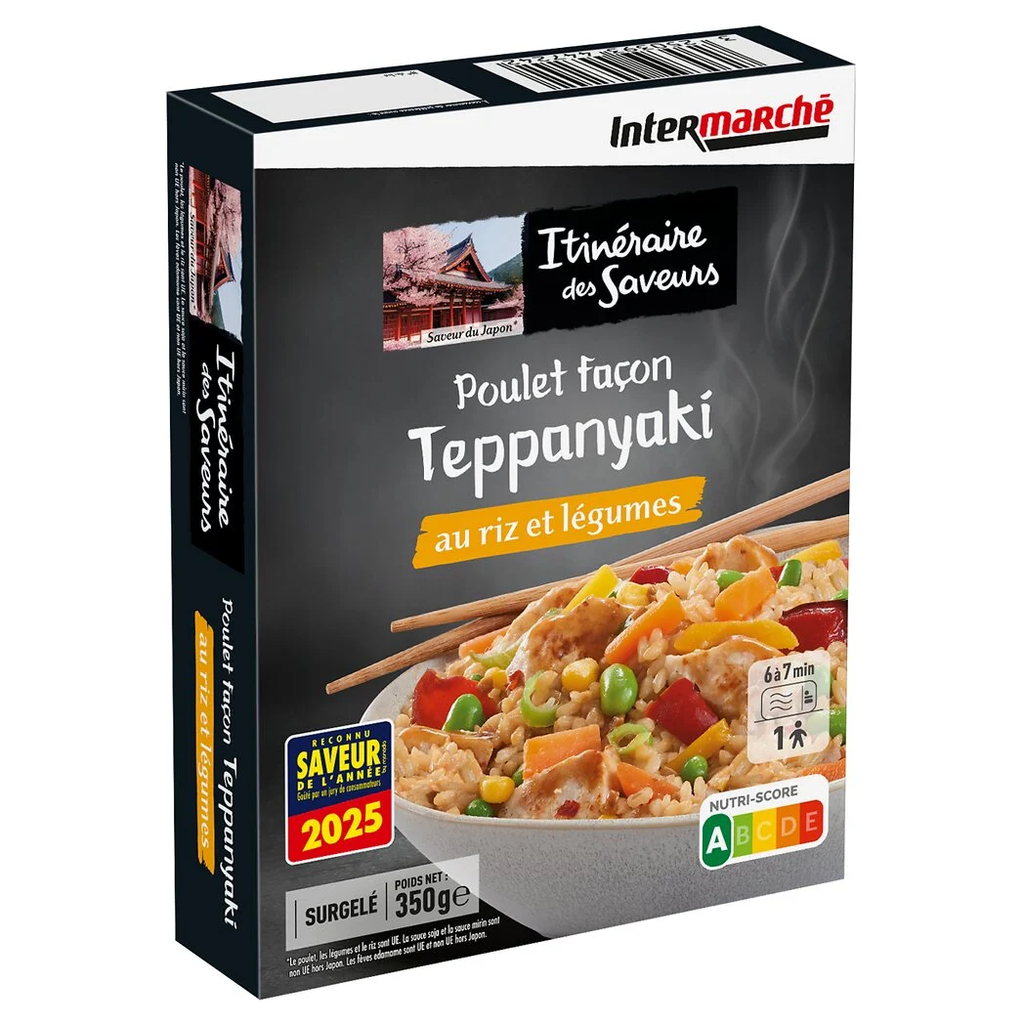 ITINÉRAIRE DES SAVEURS Frango estilo Teppanyaki com arroz e legumes 350 g