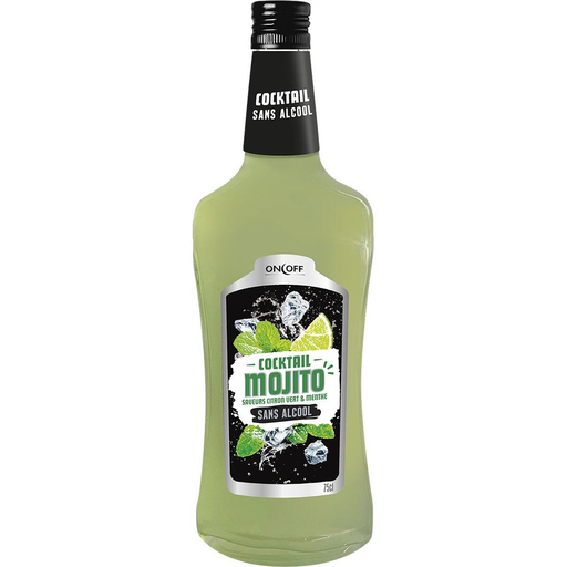 [3250393455742] ON OFF Cocktail mojito saveurs citron vert & menthe 75 cl