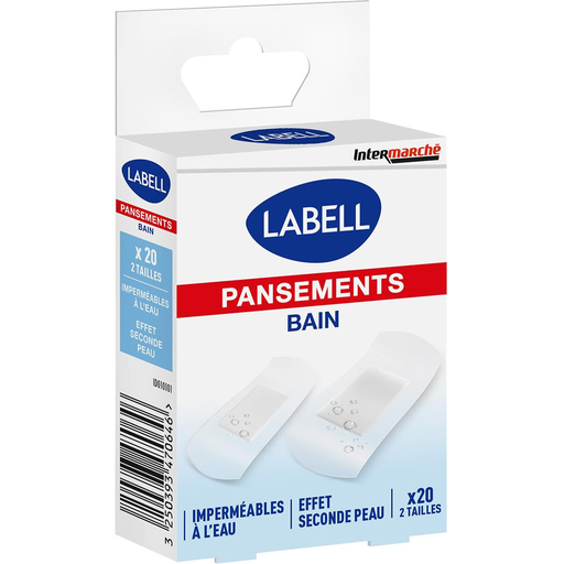 [3250393470646] LABELL Pensos de banho impermeáveis efeito segunda pele 20 pensos