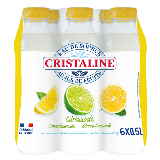 [3254382058693] CRISTALINE Lemonade with Spring Water 6 x 50 cl