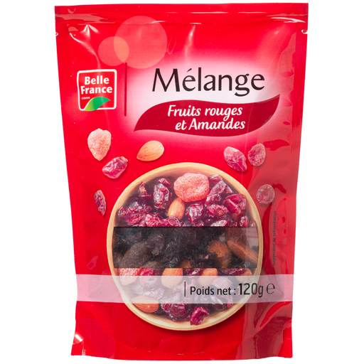 [3258561121123] BELLE FRANCE Mélange Fruits Rouges et Amandes 120 g
