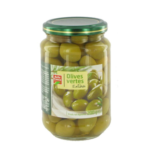 [3258561139906] BELLE FRANCE Azeitonas Verdes Inteiras 200 g