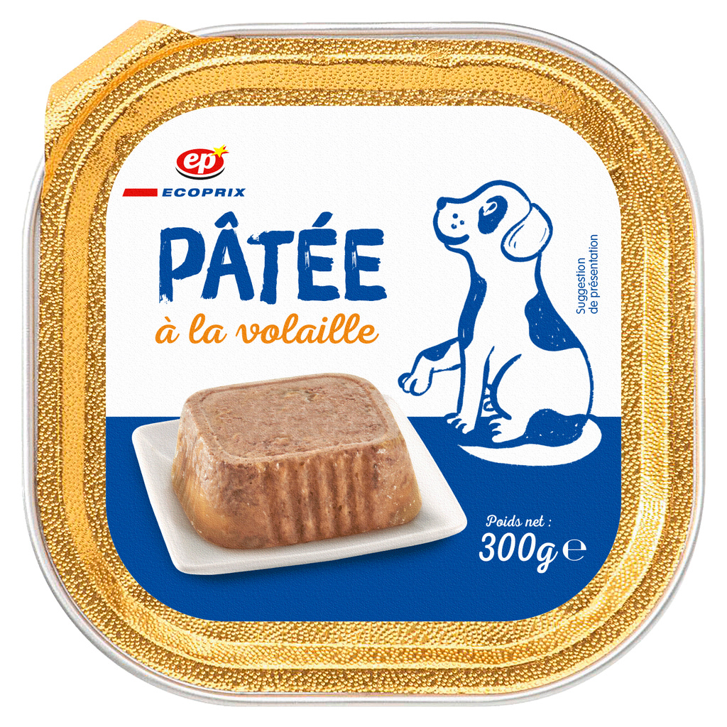 BELLE FRANCE Pâtée à la Volaille pour Chiens 300 g
