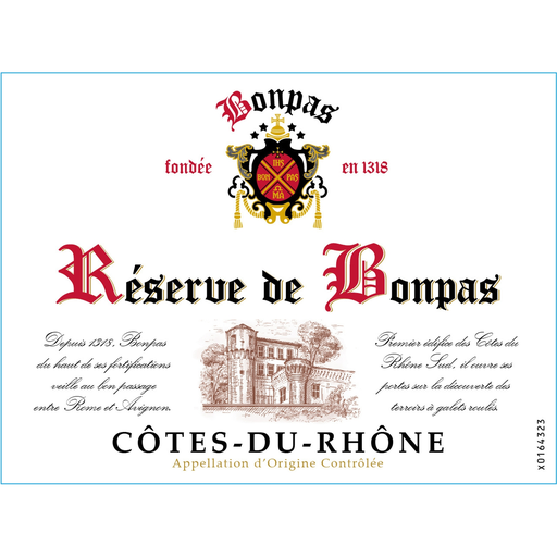 [3260980030313] BONPAS Côtes du Rhône AOP Vino Blanco Seco 75 cl