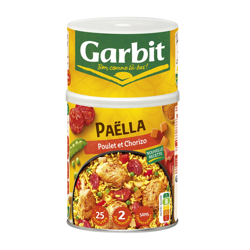 [3261055944917] GARBIT Prato familiar Paella Filetes de Frango e Chouriço 960 g