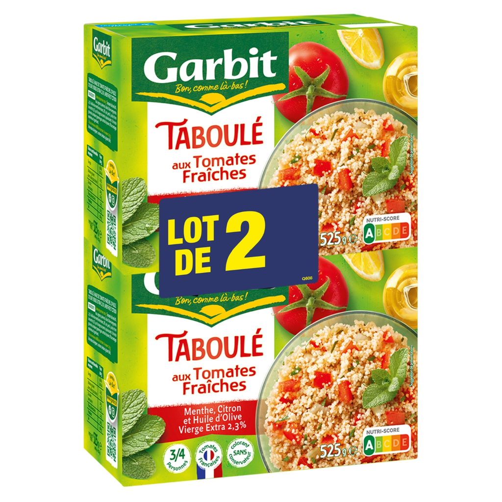 GARBIT Tabulé con tomates frescos 2 x 525 g
