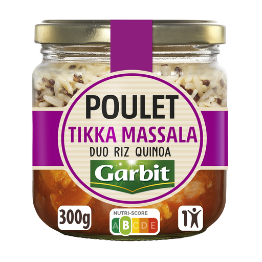 [3261055952172] GARBIT Frango tikka massala com duo de arroz e quinoa 300 g