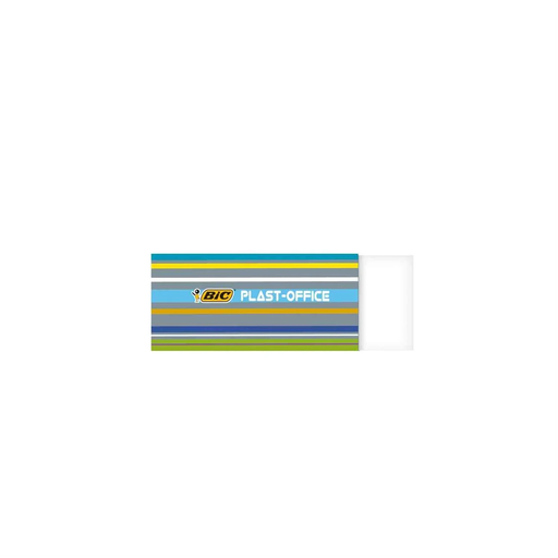 [3270220020257] BIC Gomme Plastique Plast-office Sans Pvc Blanc