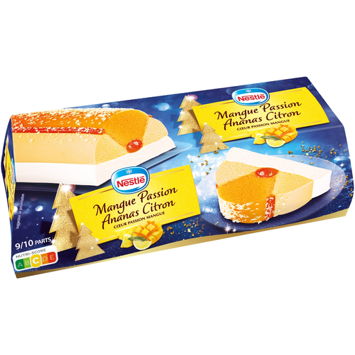 [3274664220204] NESTLE Tronco helado piña mango limón corazón mango pasión 540 g