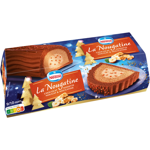 [3274664220297] NESTLE La Nougatine Tronco chocolate avelã nougat e nougatine 540 g