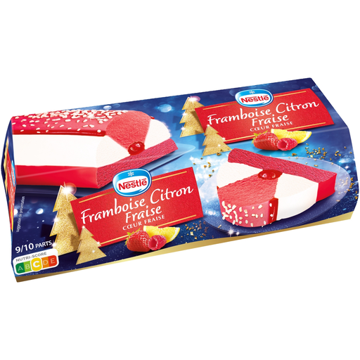 [3274664220365] NESTLE Bûche glacée framboise citron fraise 540 g
