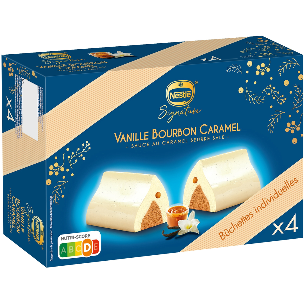 NESTLE Tronquinhos de gelado individuais baunilha bourbon caramelo 310 g
