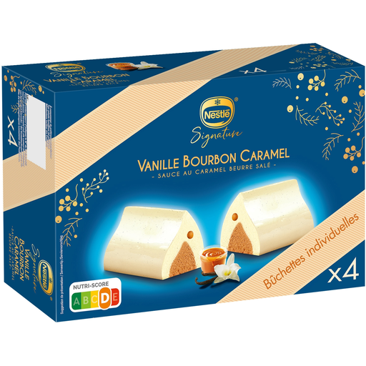 [3274664221324] NESTLE Bûchettes glacées individuelles vanille bourbon caramel 310 g
