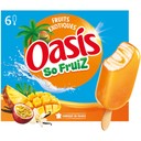OASIS Gelados em pau So Fruiz molho baunilha e cobertura frutos exóticos 282 g