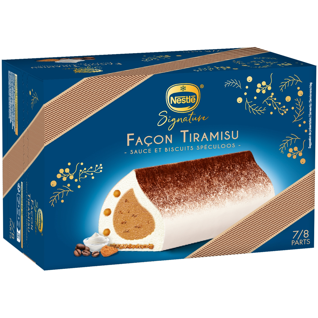 NESTLE Helado Signature estilo tiramisú con salsa y galletas speculoos 472 g