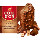 COTE D'OR Helados en barra café chocolate con leche avellanas 264 g
