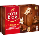 COTE D'OR Vanilla milk chocolate ice cream sticks 264 g