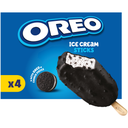 OREO Glaces Bâtonnets Vanille Biscuit Cacao, la boîte de 4 bâtonnets
