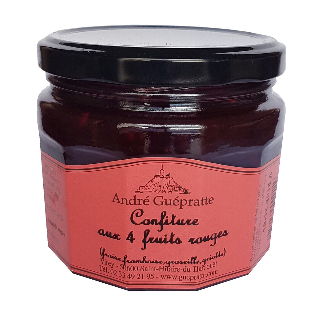 ANDRE GUEPRATTE Confiture 4 fruits rouges 370 g