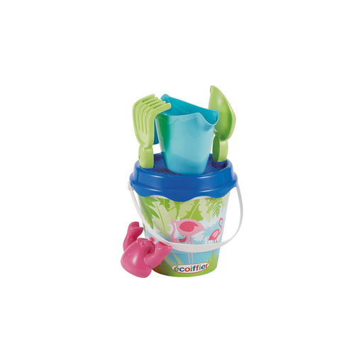 [3280250006800] ECOIFFIER Seau Garni Flamant Rose 16cm