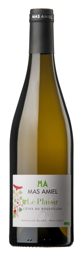 [3281540016226] MAS AMIEL Le Plaisir BIO 2024 Côtes-du-Roussillon AOP Blanc Sec 75 cl