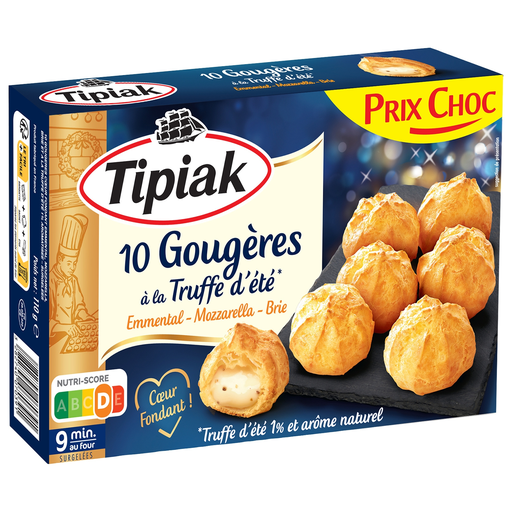 [3282740070391] TIPIAK Summer Truffle Gougères emmental mozzarella brie 110 g