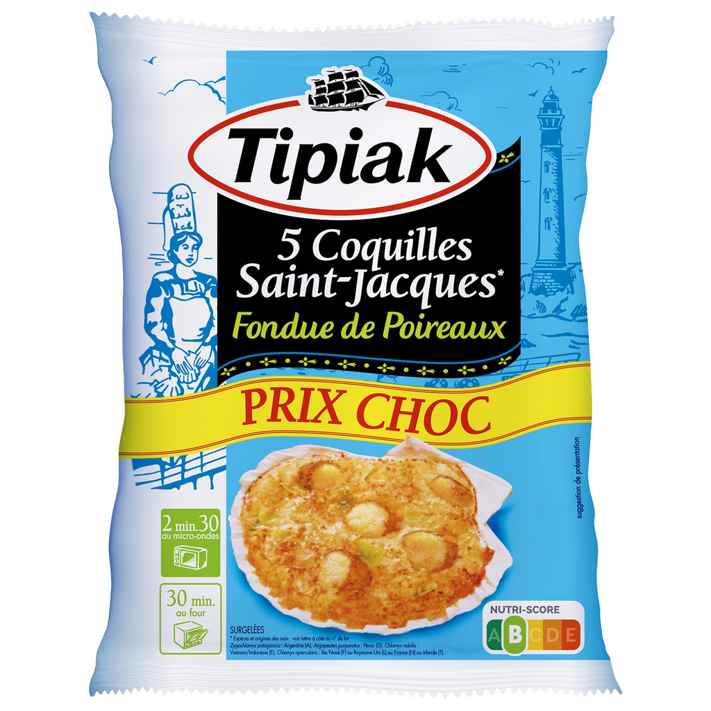 TIPIAK Vieiras con Fondue de Puerros 450 g