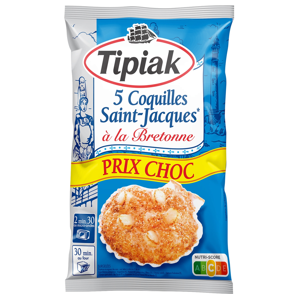 TIPIAK Vieiras a la Bretona 450 g