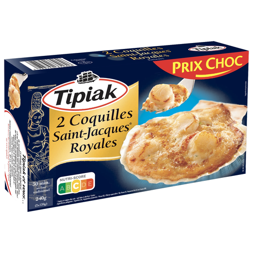 [3282740370606] TIPIAK Coquilles Saint Jacques Royales 240 g
