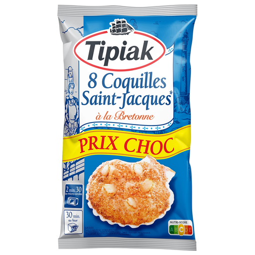 [3282740371177] TIPIAK Coquilles St-Jacques à la Bretonne 720g