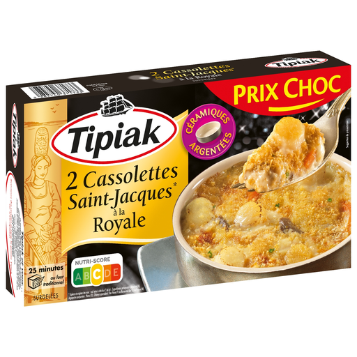 [3282740371733] TIPIAK Cassolettes Saint-Jacques à la royale 110 g