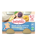BABYBIO Postre lácteo para bebé Batido Oveja Mirabel Vainilla Bio 2 x 130 g