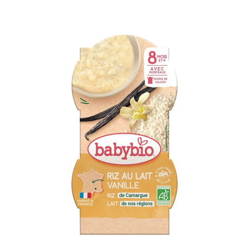 [3288131520100] BABYBIO Rice Pudding Vanilla from 8 months 2 x 100 g