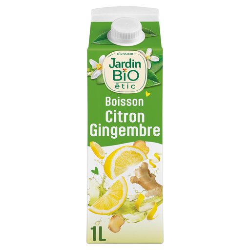 [3289196040640] JARDIN BIO Bebida de Limão e Gengibre BIO 1 L