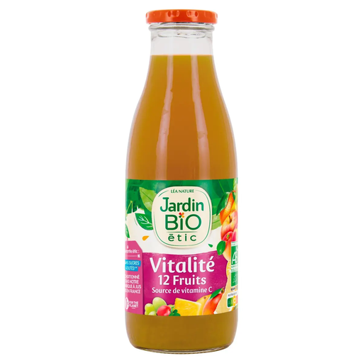 [3289196100009] JARDIN BIO ETIC Zumo vitalidad 12 frutas 0.75 L