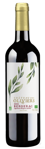 [3292140785221] CHÂTEAU DES OLIVIERS Bergerac AOP Rouge Bio 2022 75 cl
