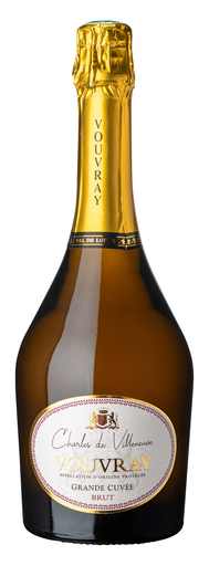 [3306830000096] CHARLES DE VILLENEUVE Vouvray AOP Grande Cuvée Brut 75 cl