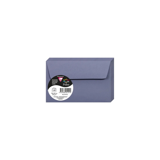 [3329680051919] CLAIREFONTAINE Pollen Myosotis Envelopes 90x140mm 20 units