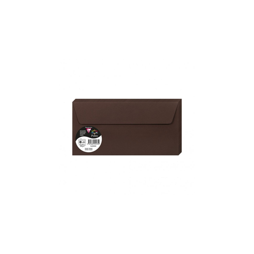 [3329680052350] CLAIREFONTAINE Envelopes DL Format 110x220mm Cocoa 20 Units